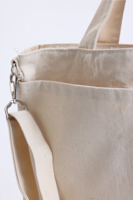 Zoozie Bags Bolso Tote de Lona Color Crema